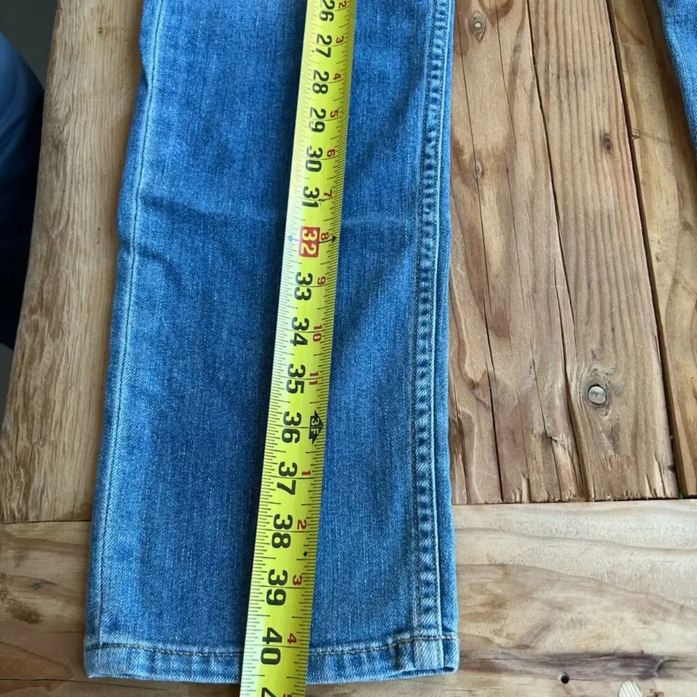 PAIGE Jeans Womens 28 BLue Denim Straight Lennox Medium Wash